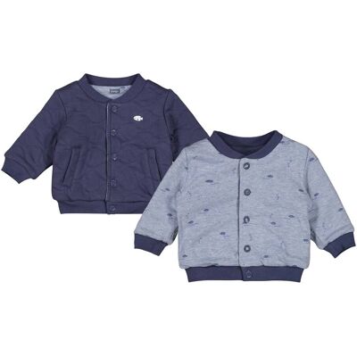 Feetje Wende-Collegejacke Fische gequiltet blau Feetje Wende-Collegejacke Fische gequiltet blau
