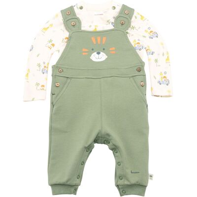 Bornino 2-tlg. Set Latzhose mit Shirt Sunny Adventure gruen mehrfarbig Bornino 2-tlg. Set Latzhose mit Shirt Sunny Adventure gruen mehrfarbig