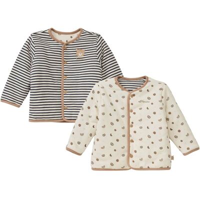 Bornino Wendejacke Bakery Ringel braun blau Bornino Wendejacke Bakery Ringel braun blau