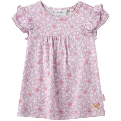 Sanetta Fiftyseven Kleid kurzarm Blumen Rüschen lila Sanetta Fiftyseven Kleid kurzarm Blumen Rüschen lila