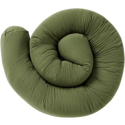 BORNINO HOME Nestchenschlange Musselin 14x180 cm gruen BORNINO HOME Nestchenschlange Musselin 14x180 cm gruen