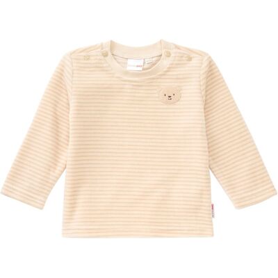 Bornino Nicki-Shirt langarm Ringel Bär beige Bornino Nicki-Shirt langarm Ringel Bär beige