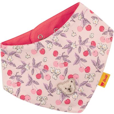 Steiff Wende-Dreieckstuch Kirschen Blumen rosa mehrfarbig Steiff Wende-Dreieckstuch Kirschen Blumen rosa mehrfarbig