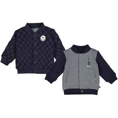 Feetje Wende-Collegejacke Rennstrecke blau tuerkis Feetje Wende-Collegejacke Rennstrecke blau tuerkis