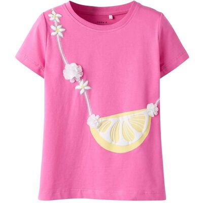 name it T-Shirt Zitronen-Tasche pink name it T-Shirt Zitronen-Tasche pink