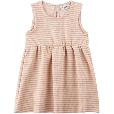 Sanetta Kleid ohne Arm Glitzer-Ringel rosa gold Sanetta Kleid ohne Arm Glitzer-Ringel rosa gold