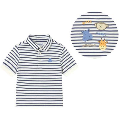 Mayoral Polo-T-Shirt Ringel Safari-Tiere natur mehrfarbig Mayoral Polo-T-Shirt Ringel Safari-Tiere natur mehrfarbig