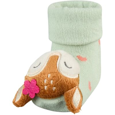 Sterntaler Rasselsocken Reh gruen mehrfarbig Sterntaler Rasselsocken Reh gruen mehrfarbig