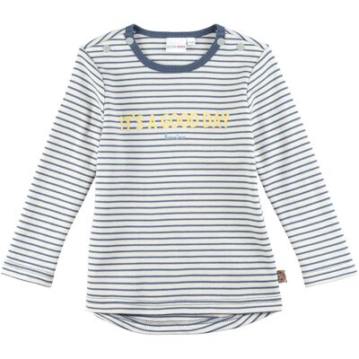 Bornino Shirt langarm Ringel It´s a good day natur blau mehrfarbig Bornino Shirt langarm Ringel It´s a good day natur blau mehrfarbig