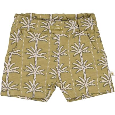 Feetje Sweatshorts Palmen gruen natur Feetje Sweatshorts Palmen gruen natur