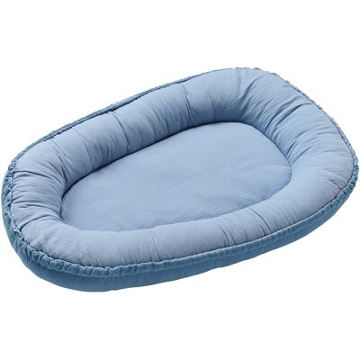 BORNINO HOME Kuschelnest Musselin 80x55 cm blau BORNINO HOME Kuschelnest Musselin 80x55 cm blau