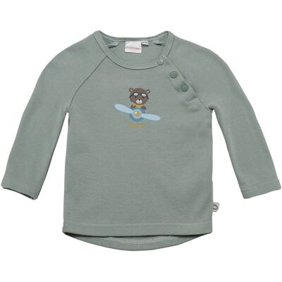 Bornino Raglanshirt langarm Bär gruen Bornino Raglanshirt langarm Bär gruen