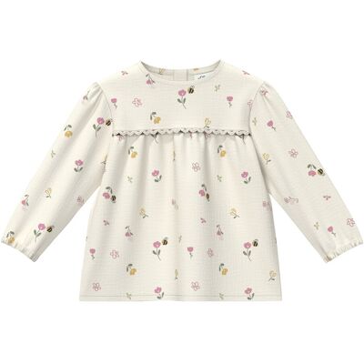 s.Oliver Musselin-Bluse Blumen Bienen natur mehrfarbig s.Oliver Musselin-Bluse Blumen Bienen natur mehrfarbig