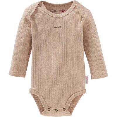 Bornino Body langarm Rippqualität beige Bornino Body langarm Rippqualität beige