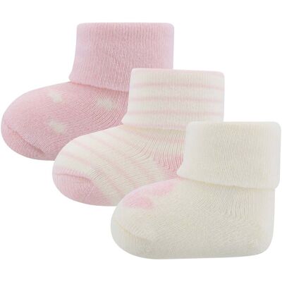 Ewers 3er-Pack Erstlingssocken Hase rosa natur Ewers 3er-Pack Erstlingssocken Hase rosa natur