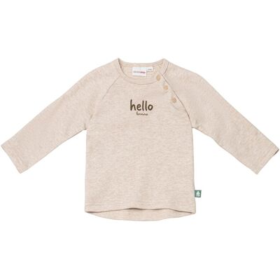 Bornino Raglanshirt langarm Hello braun Bornino Raglanshirt langarm Hello braun