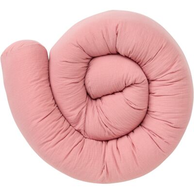 BORNINO HOME Nestchenschlange Musselin 14x180 cm rosa BORNINO HOME Nestchenschlange Musselin 14x180 cm rosa