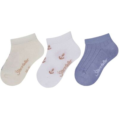 Sterntaler 3er-Pack Sneakersocken Hippo mehrfarbig Sterntaler 3er-Pack Sneakersocken Hippo mehrfarbig