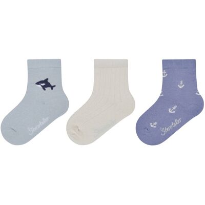 Sterntaler 3er-Pack Socken Maritim blau weiss Sterntaler 3er-Pack Socken Maritim blau weiss