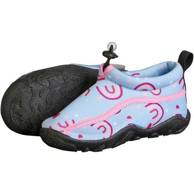 Sterntaler Aqua-Schuhe mit Kordelstopper Regenbogen hellblau rosa Sterntaler Aqua-Schuhe mit Kordelstopper Regenbogen hellblau rosa