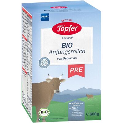 Töpfer Bio Anfangsmilch Pre 600g beige Töpfer Bio Anfangsmilch Pre 600g beige