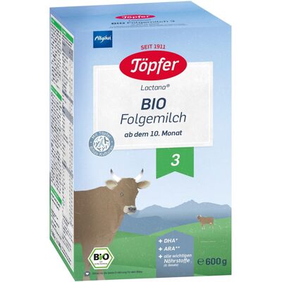 Töpfer Bio Folgemilch 3, 600g beige Töpfer Bio Folgemilch 3, 600g beige