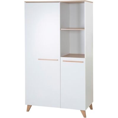 roba Kleiderschrank Leon 2-türig weiss roba Kleiderschrank Leon 2-türig weiss
