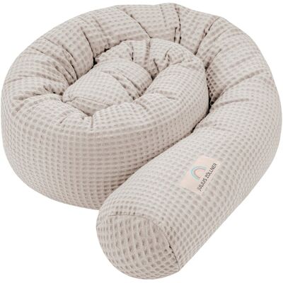 Julius Zöllner Bettschlange Waffelpiqué 180 cm beige Julius Zöllner Bettschlange Waffelpiqué 180 cm beige