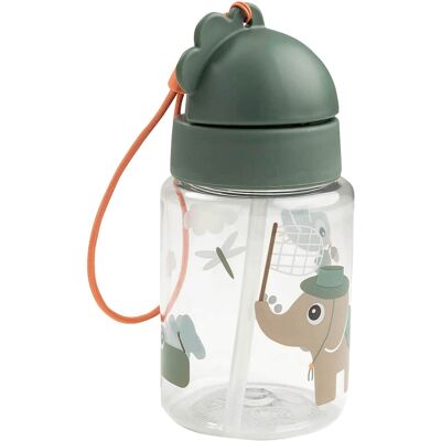 Done by Deer Trinkflasche mit Strohhalm gruen Done by Deer Trinkflasche mit Strohhalm gruen