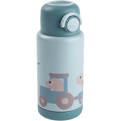 Done by Deer Thermoflasche Tiny Farm 350 ml blau Done by Deer Thermoflasche Tiny Farm 350 ml blau