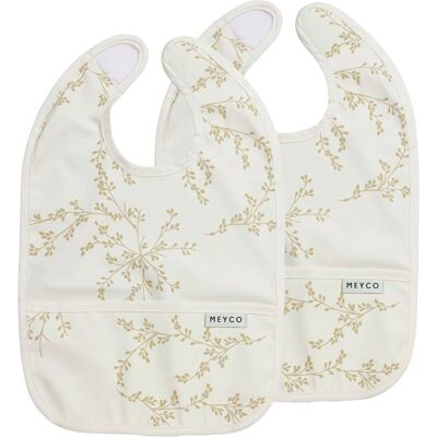 Meyco Baby 2er-Pack Auffanglätzchen beige Meyco Baby 2er-Pack Auffanglätzchen beige