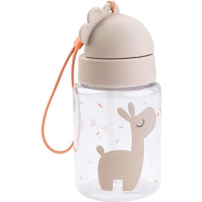 Done by Deer Trinkflasche mit Strohhalm Tiny Farm 280 ml beige Done by Deer Trinkflasche mit Strohhalm Tiny Farm 280 ml beige