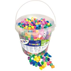 Playbox XL Bügelperlen-Set im Eimer 1400 Stück neon & pastell mehrfarbig Playbox XL Bügelperlen-Set im Eimer 1400 Stück neon & pastell mehrfarbig