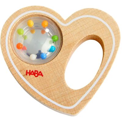 HABA Greifling Rasselherz mehrfarbig HABA Greifling Rasselherz mehrfarbig