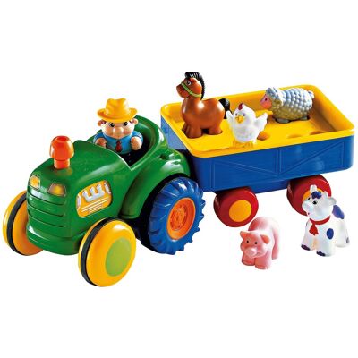 solini Traktor mit Anhänger mehrfarbig solini Traktor mit Anhänger mehrfarbig