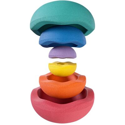 Stapelstein Rainbow Classic - Balancetrainer Set of 6 Stapelstein Rainbow Classic - Balancetrainer Set of 6