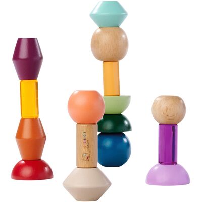 Eichhorn EH Montessori Stapel-Perlen - Holzspielzeug Eichhorn EH Montessori Stapel-Perlen - Holzspielzeug