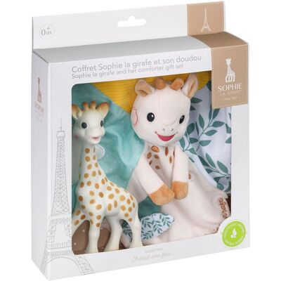 Set Sophie la girafe + Schmusetuch Giraffe Sophie mit Schnullerband beige Set Sophie la girafe + Schmusetuch Giraffe Sophie mit Schnullerband beige