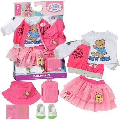 Zapf Creation Puppen Outfit Deluxe Reise 43cm rosa Zapf Creation Puppen Outfit Deluxe Reise 43cm rosa