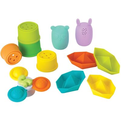 Infantino Baby-Badset - 11 Teile - Silikon Infantino Baby-Badset - 11 Teile - Silikon