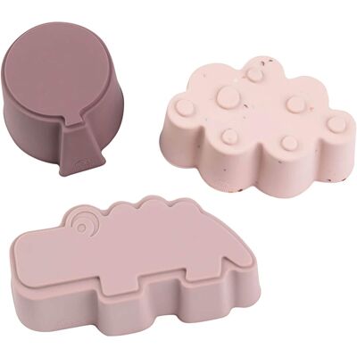 Done by Deer 3er-Set Silikonformen rosa Done by Deer 3er-Set Silikonformen rosa