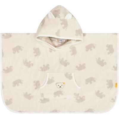 Steiff Frottee-Badeponcho Elefanten weiss Steiff Frottee-Badeponcho Elefanten weiss