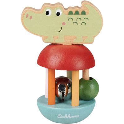 eichhorn Baby Rassel mit Glocke mehrfarbig eichhorn Baby Rassel mit Glocke mehrfarbig