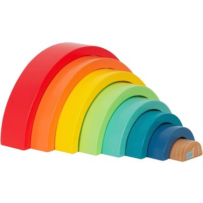 solini Holzbausteine Regenbogen mehrfarbig solini Holzbausteine Regenbogen mehrfarbig