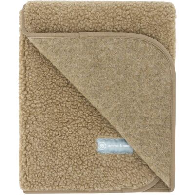 emma & noah Babydecke Merinowolle-Teddy 75x95 cm braun emma & noah Babydecke Merinowolle-Teddy 75x95 cm braun
