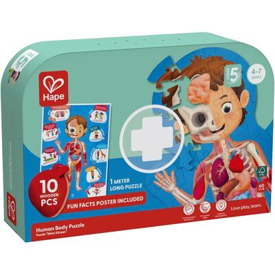 Hape Puzzle Mein Körper mehrfarbig Hape Puzzle Mein Körper mehrfarbig
