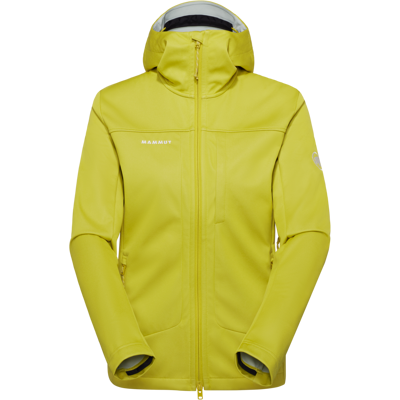 Mammut Vielseitig einsetzbare Softshelljacke für jede Saison Ultimate VIII SO Hooded Jacket Women Gelb XS Mammut Vielseitig einsetzbare Softshelljacke für jede Saison Ultimate VIII SO Hooded Jacket Women Gelb XS