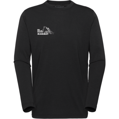 Mammut Feuchtigkeitsableitendes, langärmliges Wander-T-Shirt Mountain Longsleeve T-Shirt Men Bluemlisalphorn Schwarz S Mammut Feuchtigkeitsableitendes, langärmliges Wander-T-Shirt Mountain Longsleeve T-Shirt Men Bluemlisalphorn Schwarz S