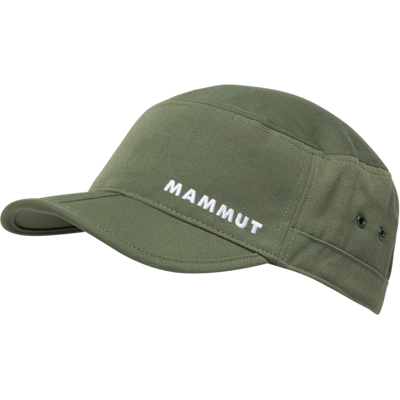 Mammut Cuba Cap aus Baumwolle mit faltbarem Schirm Lhasa Cap Grün S-M Mammut Cuba Cap aus Baumwolle mit faltbarem Schirm Lhasa Cap Grün S-M