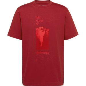 Mammut Gerade geschnittenes T-Shirt aus ökologischer Baumwolle Base T-Shirt Men Hand Rot L Mammut Gerade geschnittenes T-Shirt aus ökologischer Baumwolle Base T-Shirt Men Hand Rot L